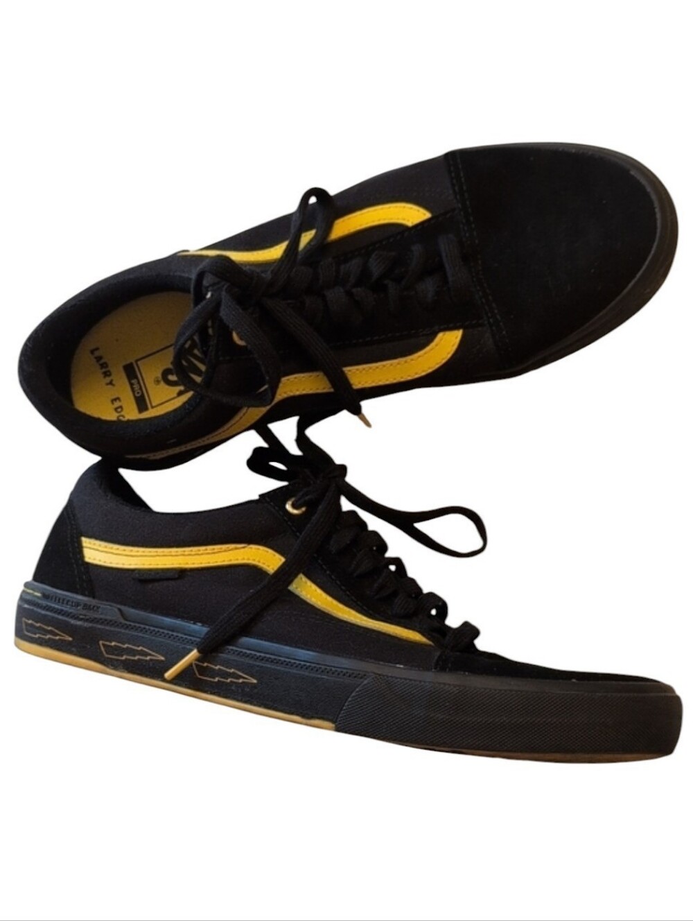 Vans Old Skool Pro Shoe Professional BMX Edgar Yellow Black Leather Men's 13